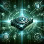 reflects the essence of a "Cypherock X1 review", capturing its sleek design, security features, and innovative technology