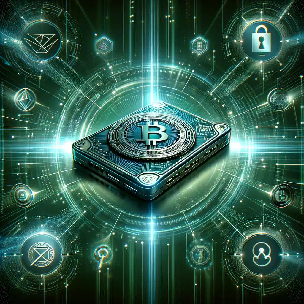 reflects the essence of a "Cypherock X1 review", capturing its sleek design, security features, and innovative technology