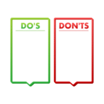 Sign with Do's and Don'ts